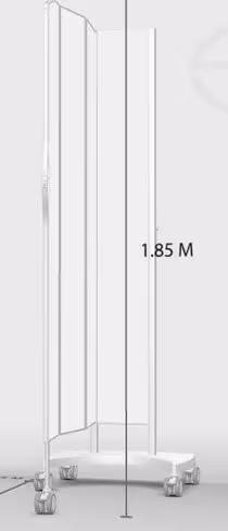 Chariot 4 roues 1 pan blanc 6520B