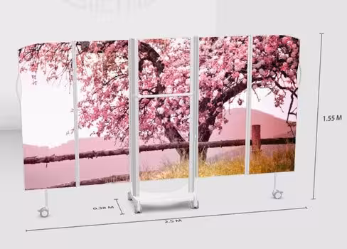 Paravent pied de lit L250 H155cm Photo Panel