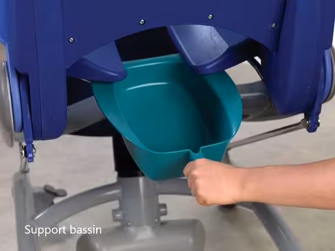 Bassin avec couvercle Arjo pour fauteuil Carino/Carendo/Alenti