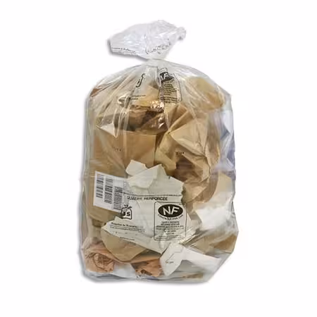 Sac pour déchets lourds - lien fixe - 110 l - ép. 36 µm - transparent - 64 cartons de 250