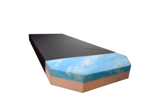 Housse PU pour matelas noir - ép. 11 cm l. 62 cm