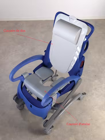 Coussin siège Carendo de remplacement - couleur gris perle