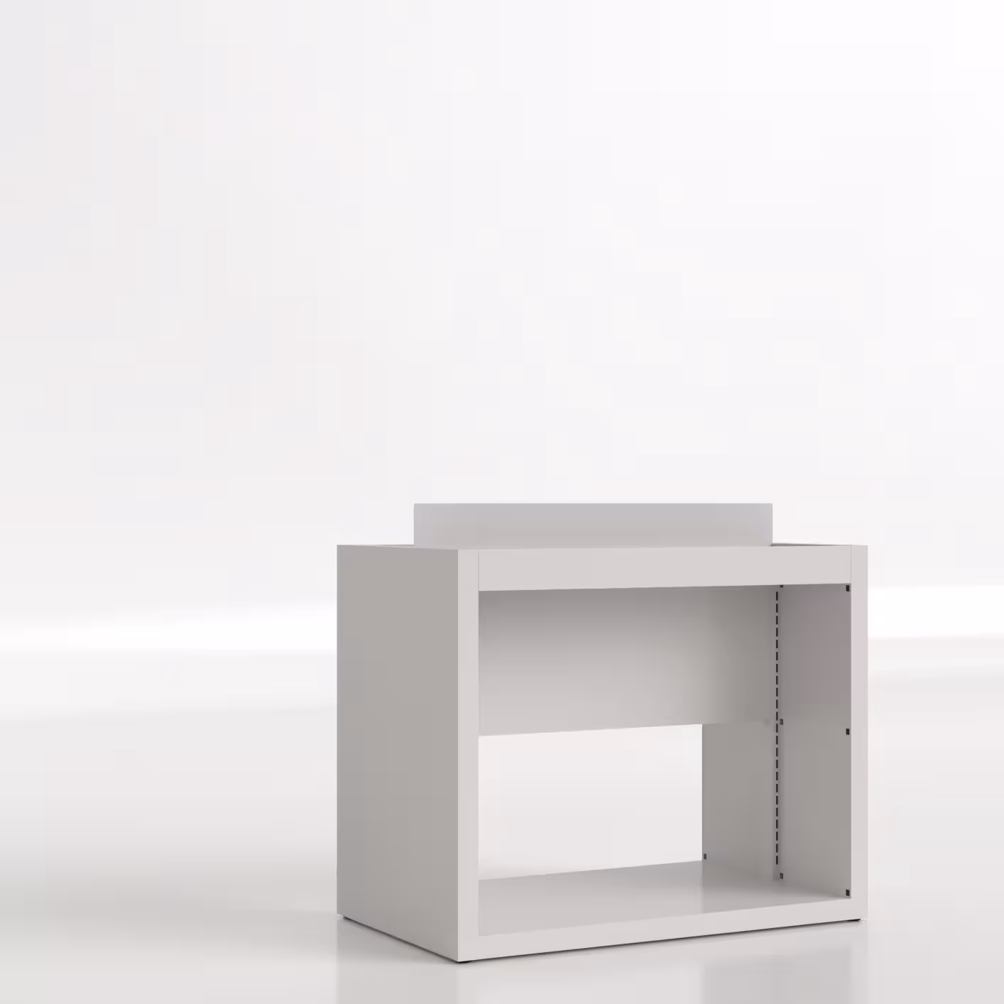 Bac à CD et DVD sur pieds Nova - adulte - l. 110 cm - métal