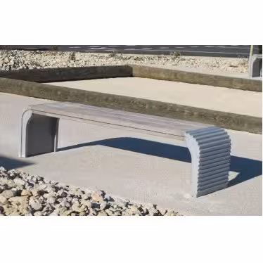 Banquette publique béton - BA102 - l. 2 m - déchargé dans la limite de 30 m