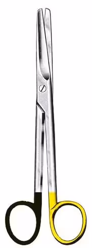 MAYO ciseaux à dissection 17cm, droits, tranchant en tungstène TC
