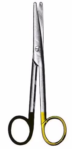 MAYO-STILLE ciseaux à dissection 17cm, droits, tranchant en tungstène TC
