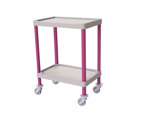 Guéridon composite - 2 plateaux bords relevés