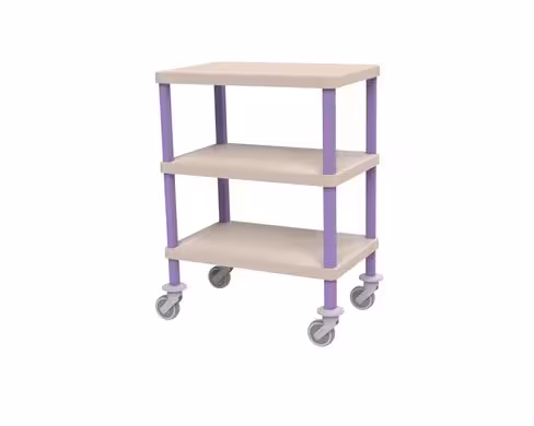 Guéridon composite - 3 plateaux bords tombés