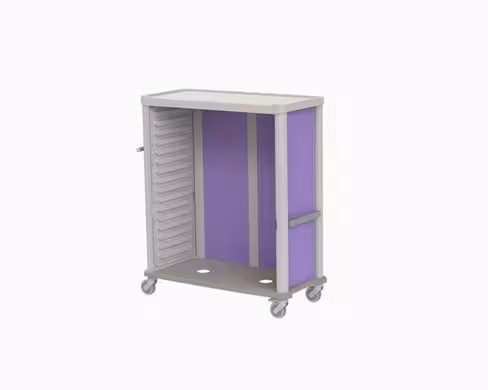 Chariot double Eolis - 16 modules - sans cloison