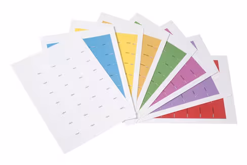 Etiquettes adhésive et prédécoupée - planche de 28