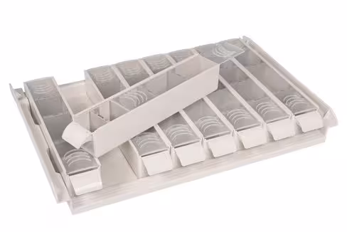 Plateau 1100.26 équipé avec 8 piluliers 1103.34