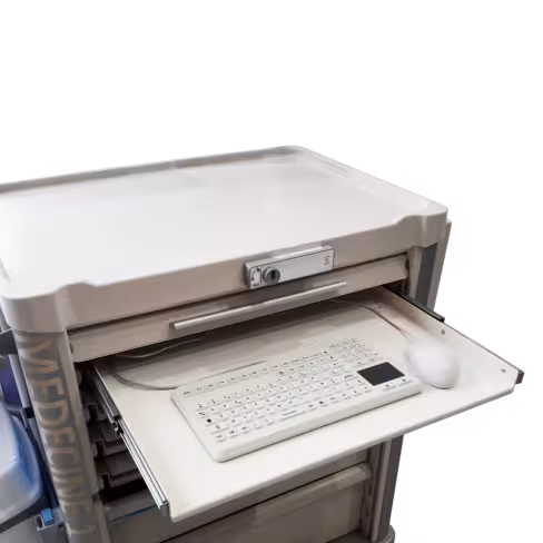 Tablette télescopique pour clavier et souris - pour chariot à volet