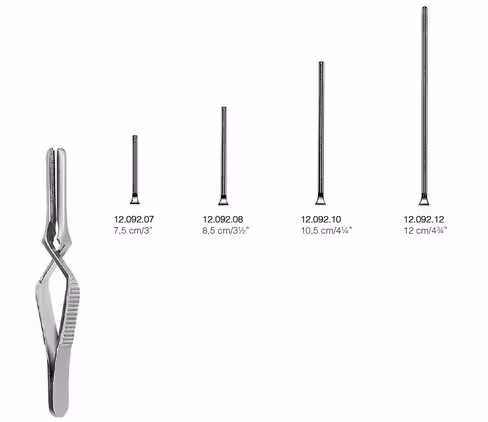 DEBAKEY clamp Bulldog atraumatique 7,5cm droit mors 20mm