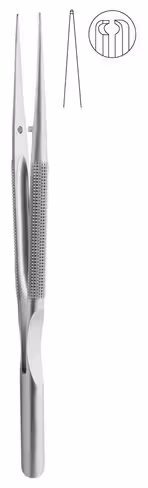 Micro-pince, pointe Pierse 0,3mm, droite, 15 cm