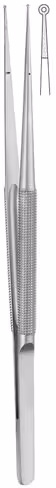 Pince à anneaux droite diamantée 2X1,0mm 15cm