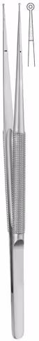 Pince à anneaux droite diamantée 2X1,0mm 18cm