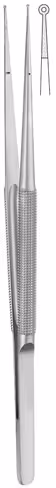 Pince à anneaux droite diamantée 2X1,0mm 21cm