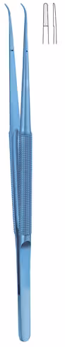 Micro-pince titane droite diamantée 15 cm 0,8mm