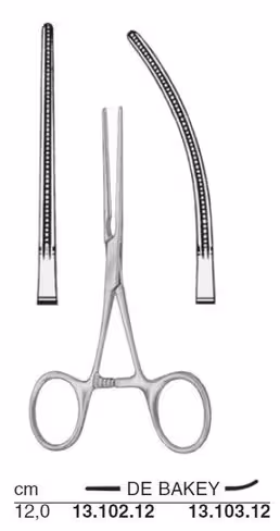 DEBAKEY pince atraumatique droite 12cm