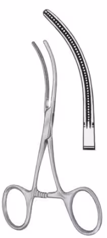 DEBAKEY pince atraumatique courbée 12cm