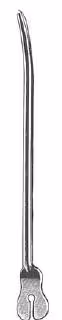 DOYEN sonde cannelée 14cm courbée