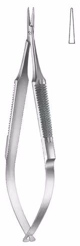 Castroviejo-Fino micro porte-aiguille droit sans arret 13cm