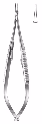 Castroviejo micro porte-aiguille droit avec arret 14,5cm