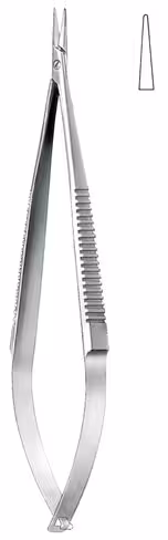 Castroviejo micro porte-aiguille droit sans arret 14,5cm