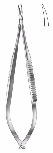 Castroviejo micro porte-aiguille courbe sans arret 14,5cm