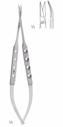Micro-ciseaux, Jacobson, courbes , 18,5 cm