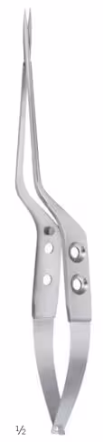 Micro-ciseaux, Yasargil, forme baionnette, droits , 16cm