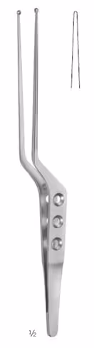 Micro-Pince, Yasargil, forme baionnette, 0,9mm, 22cm