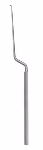 Micro-scalpel vasculaire Koos, forme baionnette, courbé droite, 18,5 cm