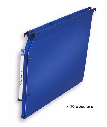 Dossier médical - fond 15 mm - entraxe 330 mm - polypropylène - lecture verticale - lot de 10