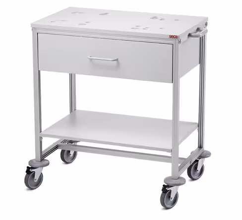 Chariot seca 403 pour pèse-bébés seca avec tiroir et étagère
