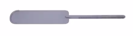 Bookwalter Valve malléable en acier mat 51 x 152 mm avec rebord