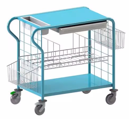 Chariot de change Mini - sans trieur - bleu pop