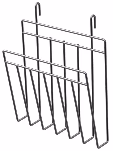 Porte-documents en fil chrome