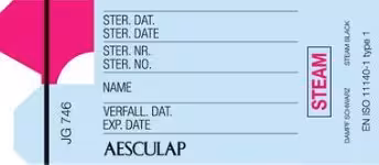 ETIQUETTE-TEMOIN AVEC PLOMB BLEU lot de 1000