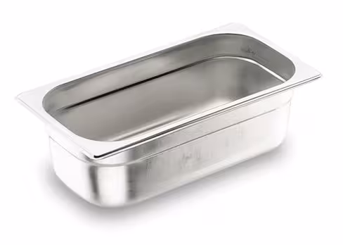 Bac gastronorme inox plein GN 1/3 - profondeur 40 mm