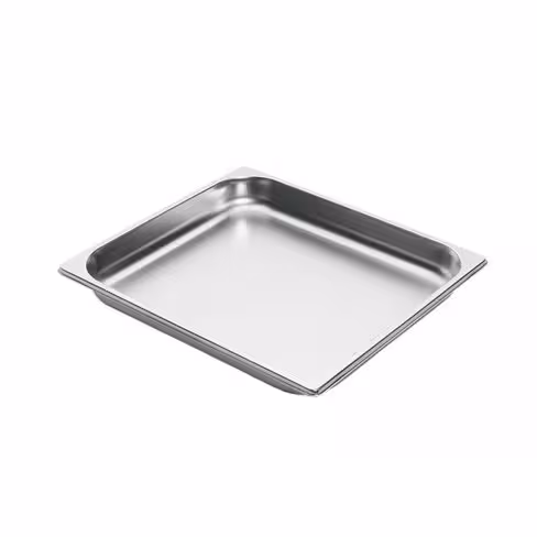Bac gastronorme inox plein GN 2/1 - profondeur 20 mm