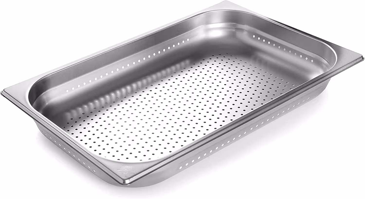 Bac gastronorme inox perforé GN 2/1 - profondeur 65 mm