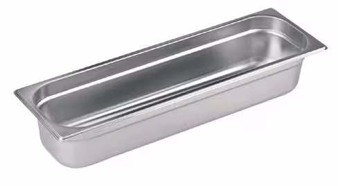 Bac gastronorme inox plein GN 2/4 - profondeur 150 mm