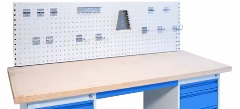 Panneau perforé pour établi d'atelier NG l. 175 cm