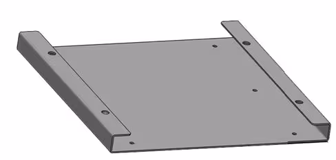 Support clavier - fixation sous plateau