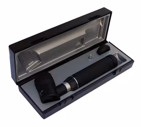 Dermatoscope Ri-Derma tête XL manche type C pour 2 pile alcalines / en étui rigide