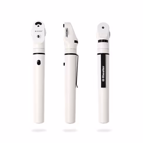Ophtalmoscope de poche e-scope® LED 3,7 V coloris blanc en étui