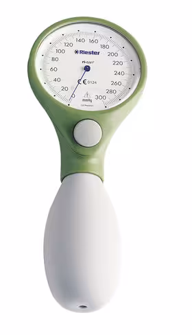 Tensiomètre manopoire ri-san® vert avec brassard adulte désinfectable et étui de rangement