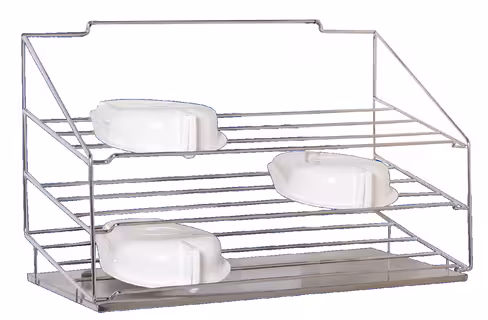 Etagère inox pour 9 bassins Etagère en fil inox electrropoli