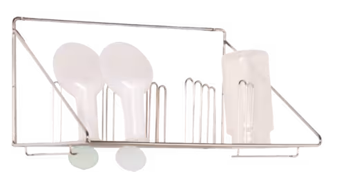 Etagère inox pour 22 urinaux/bocaux Etagère en fil inox electrropoli